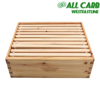 10-Frame Medium Bee Box Wax Coated Bee Hives With Beehives Frames Wax Foundation