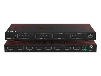 BZBGEAR 4x4 4K UHD HDMI Seamless Matrix Switcher and Video Wall Processor/Scaler