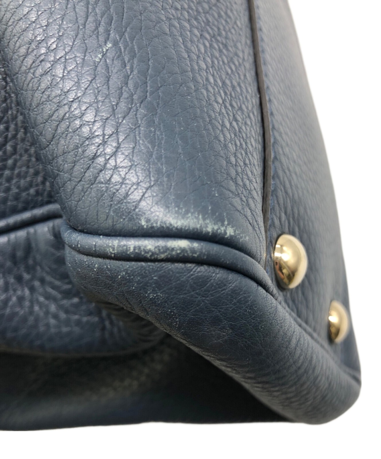 Gucci Bamboo Shopper Small Bag Navy Leather 336032 2Way Handbag SN2568 thumbnail 20