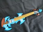 Pretty 5 strings Electric Violin, Blue color, 4/4 Full size, Good sound,Handmade