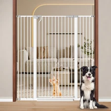 51.18" Extra Tall Baby Gates for Doorways, 29.5"-48.4" Extra Wide Safety Chil...