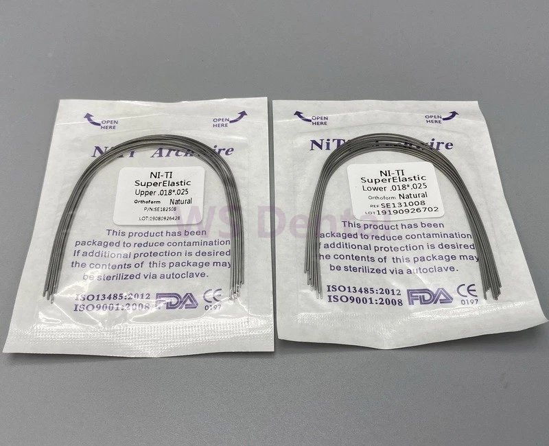 100 peças fio de arco ortodôntico dental super elástico Niti forma natural retangular - Imagem 4 de 4