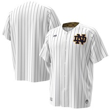 Men's Under Armour  White Notre Dame Fighting Irish Replica Baseball Jersey