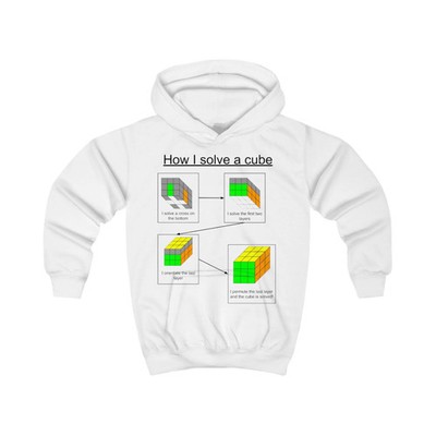 How I solve a cube (CFOP Methode) Kinder Hoodie
