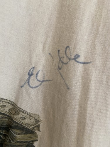 Eric Idle Monty Python Greedy Bastard Tour SIGNED T-Shirt