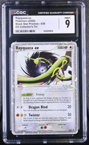 CGC 9 MINT Rayquaza ex 2006 Black Star Promos 039 Holo Pokemon Card