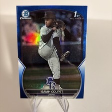 2023 Bowman Draft #BDC-37 Isaiah Coupet Chrome Blue Refractor #/150 Rockies