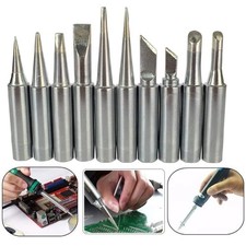 10Pcs 900M Soldering Iron Tips For 936/937/907 Atten-Quick, Aoyue, Yihua-