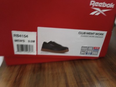 Reebok Work Men's Club Memt Composite Toe Classic Work Sneaker RB4157 Size 9.5 M
