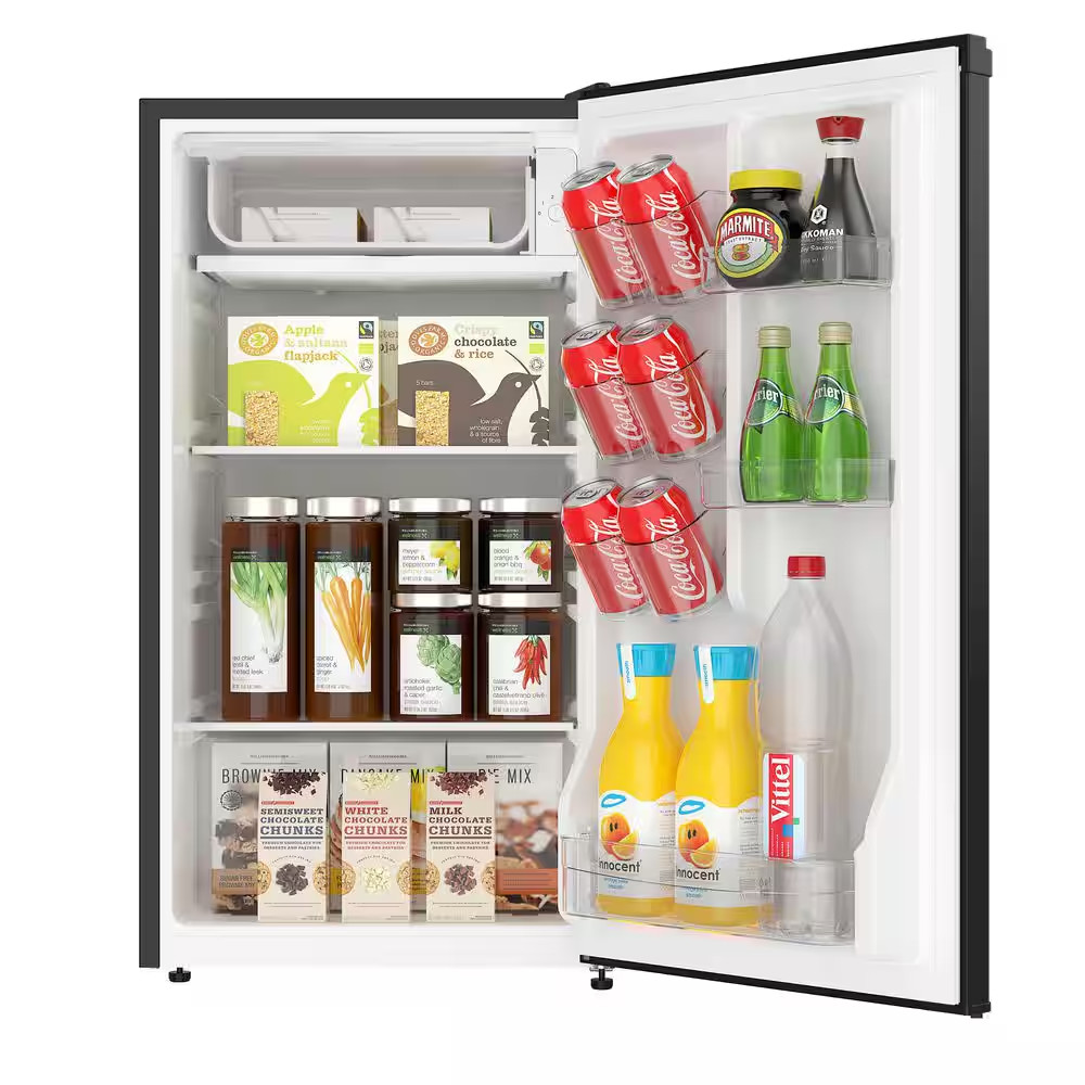 3.2 Cu. Ft. Mini Fridge in Black Stainless Steel