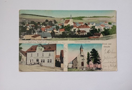 AK Gruss aus Ebnath - Gasthof & Metzgerei Carl Besold - 1911