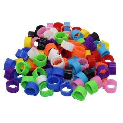 200 X Fußring Clipsringe Tauchringe Fingerring Taubenringe Geflügelring 10mm
