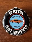 1968 Hot Wheels Redlines Continental Mark III Metal Badge Button
