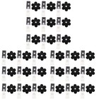 30 Sets Anti-Wind-Garten-Flaggenklammern Gummi-Gartenflaggen-Stopper