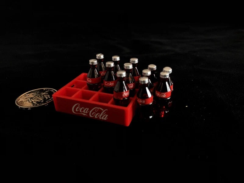 Diorama 1/18 Coke Bottle Model Set Garage Workshop Scene Prop Model Accessories - Image 4 of 4