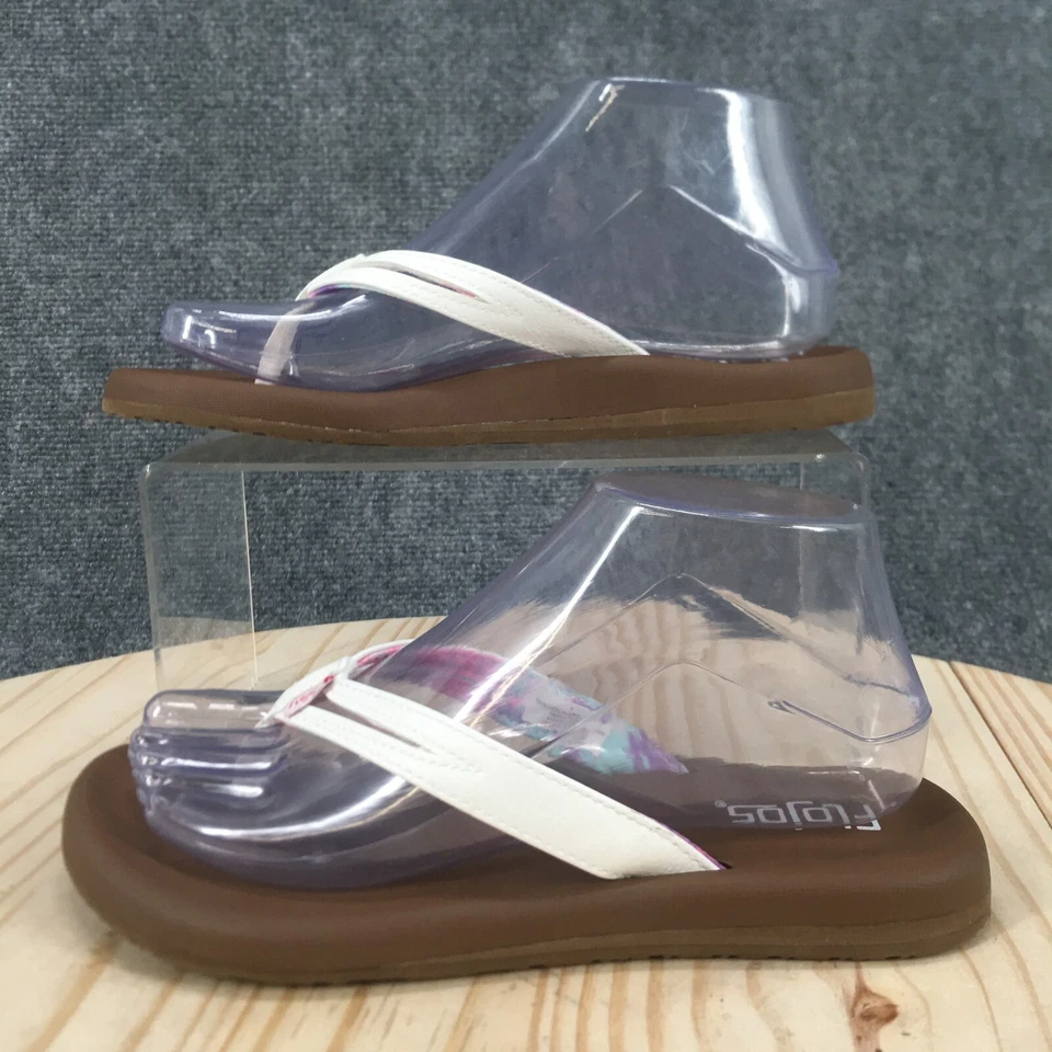 Sandalias Flojos para mujer 7 chanclas tanga multicolor imitación cuero puntera informales Foto 2 de 4