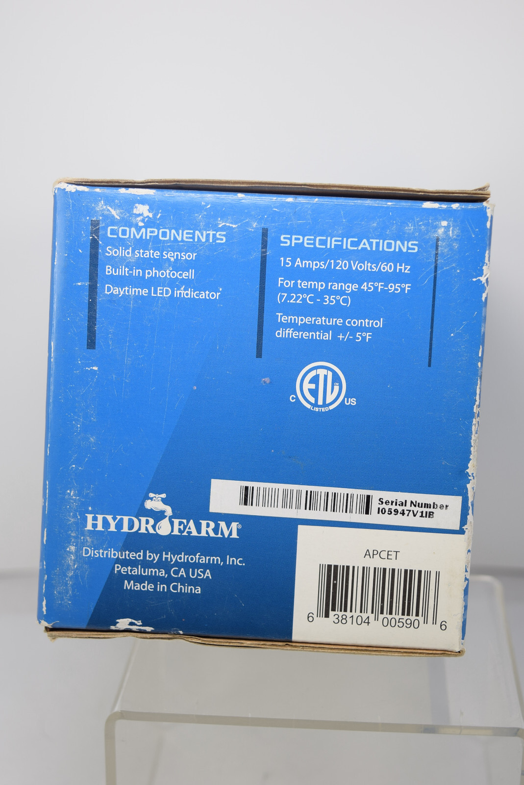 Hydrofarm Autopilot Day Night Cooling or Heating Thermostat New old stock