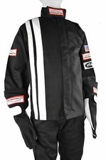 KIDS FIRE SUIT RACE SUIT JACKET SFI 3-2A/1 BLACK SIZE KIDS 6