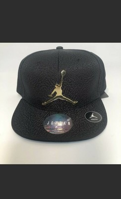 black and gold jordan snapback