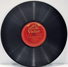 JOHN McCORMACK  "A Little Love, A Little Kiss"  One Sided  78 RPM  Victor 64343