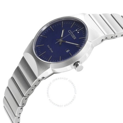 CITIZEN EW2670-53L AXIOM ECO-DRIVE BLUE DIAL SILVER STEEL BRACELET