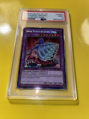 YuGiOh SUPER VEHICROID JUMBO DRILL #SGX2-ENB22🔥PSA 9🔥1st ED-2022