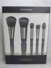 SEPHORA CHARCOAL INFUSED BRUSH SET BOXED