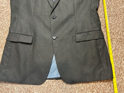 HUGO BOSS Mens Blazer Black Linen single Jacket Chest UK Chest 44 Bertolucci - Picture 8 of 9