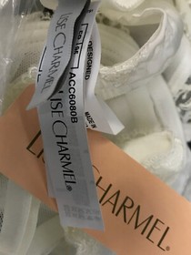 $189 Lise Charmel Women's Ivory Splendeur Soie Contour Lace Bra Size 36B