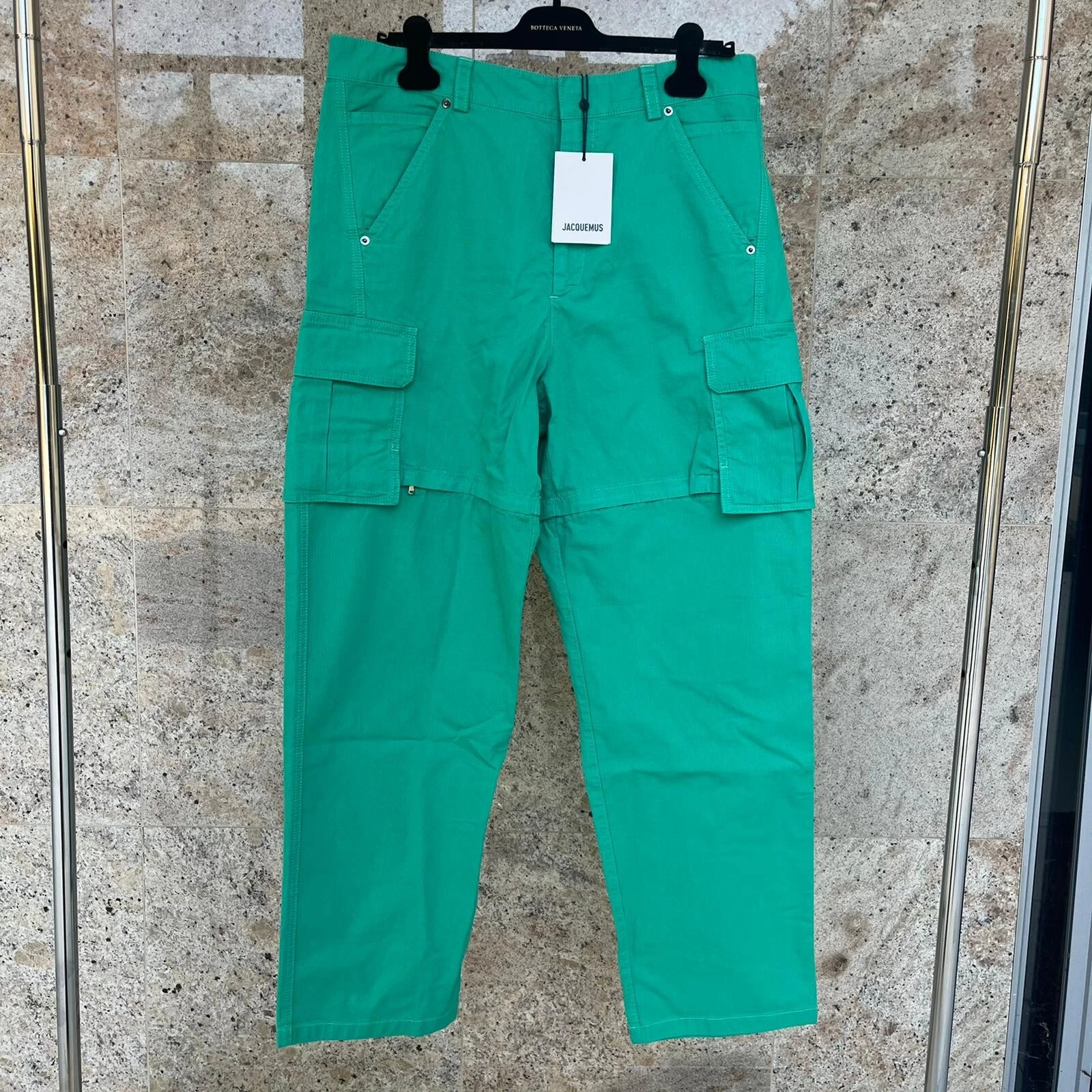 Jacquemus — Jacquemus , Zip Off Cargo Pants in Green , BNWT 52 IT
