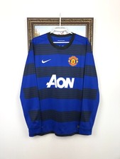 Manchester United Away football shirt 2011 Soccer Nike Long Sleeve Mens Size L