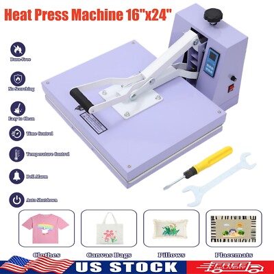 Heat Press Machine 16''x24'' Transfer Digital T-Shirt Combo Hat Mugs Hat Plate Cap