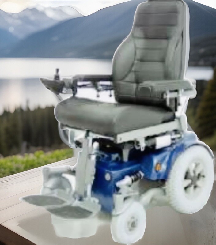 PERMOBIL STREET WHEELCHAIR, 12”SEAT&LEGS ELEVT, TILT,RECLINE. W.2Extr! Batteries