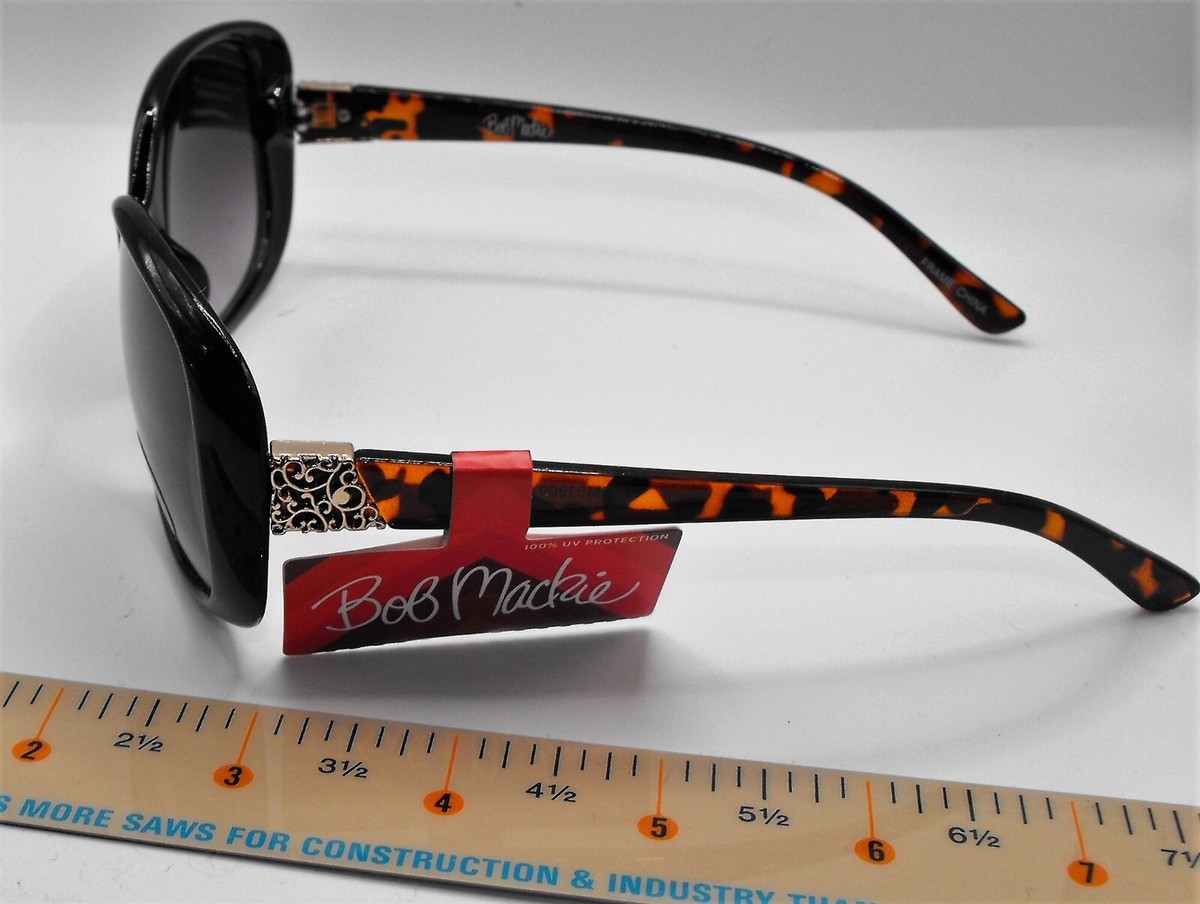 Bob Makie Tortoiseshell Cat-Eye Sunglasses with Gold Heart Accent Amazon.com: Bob Mackie Designer Sunglasses for Women  main image 4