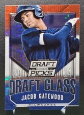 2014 Prizm #39 Jacob Gatewood BREWERS Draft Class Red White Blue Prizm NM/MT