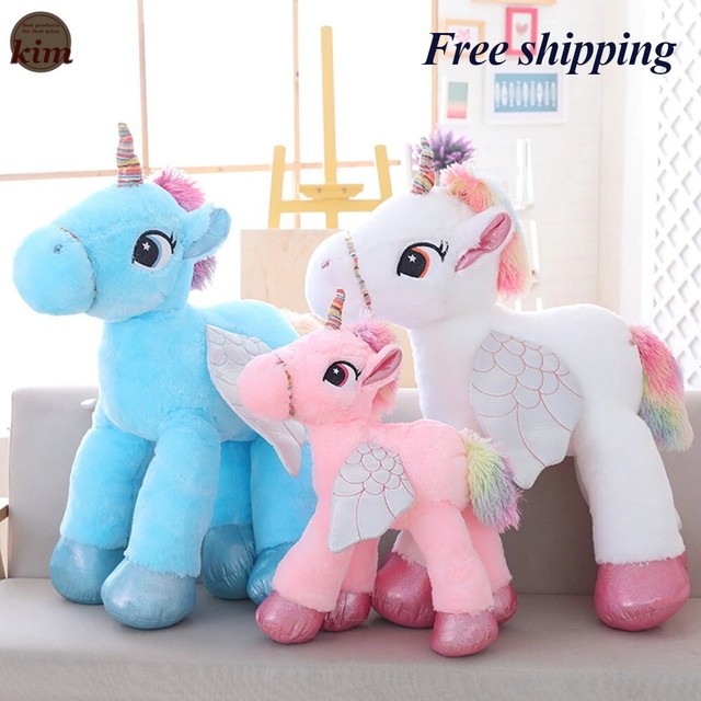 giant fluffy unicorn toy