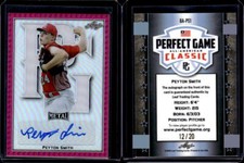 2020 Leaf Metal Perfect Game All-American Auto Pink #BAPS1 Peyton Smith 12/20