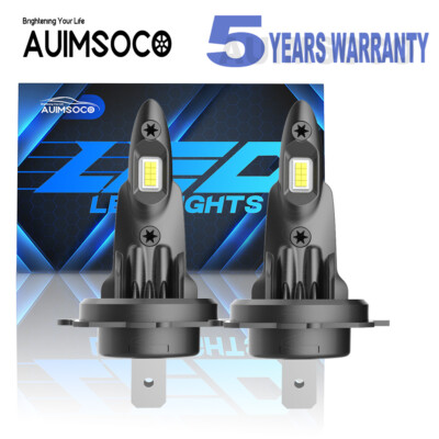 H7 Front LED Headlight High Beam Bulbs Kit For Chevy Vectra Base Sedan 2003-2008