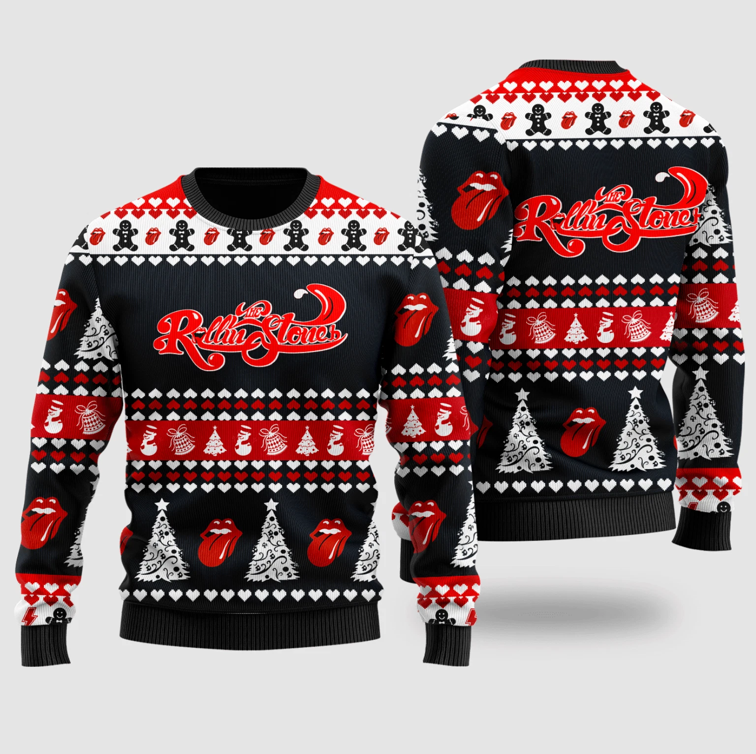 BG The Rolling Stones Ugly Christmas Sweater, Xmas Gift 2024