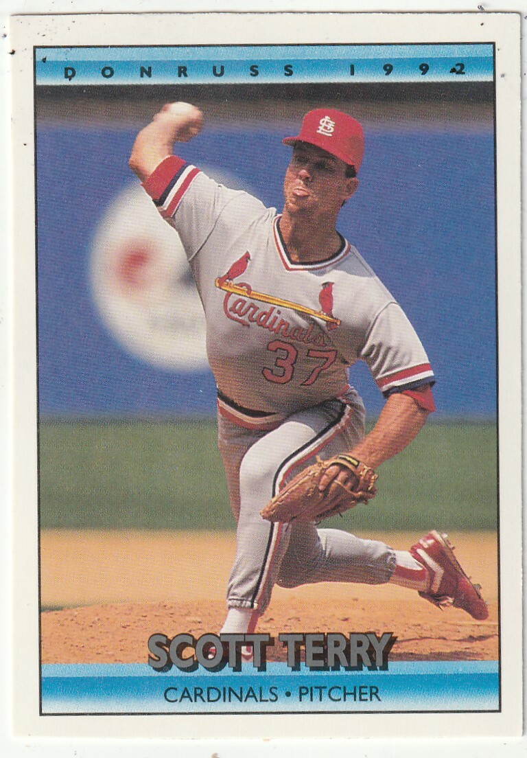 FREE SHIPPING-MINT-1992 Donruss Scott Terry #655 CARDINALS PLUS BONUS CARDS