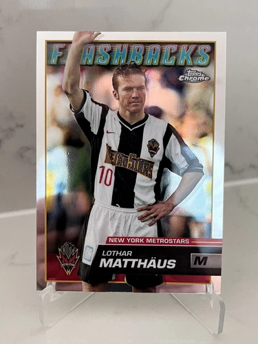 **LOTHAR MATTHAUS NEW YORK METROSTARS TOPPS MLS CHROME 2023 FLASHBACK CARD**