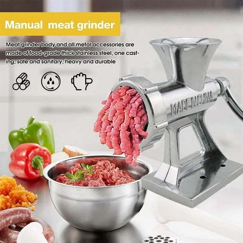 Heavy Duty Meat Grinder Mincer Stuffer Manual Sausage Filler Sauce Maker Machine - Picture 4 of 12