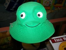 Gymboree Boys Green Smiling Face Sun Hat Size 6-12 Months NWT