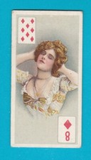 BEAUTIES (P/C INSET)  -  B.A.T. CO. LTD.  -  8  OF  DIAMONDS  -  1908