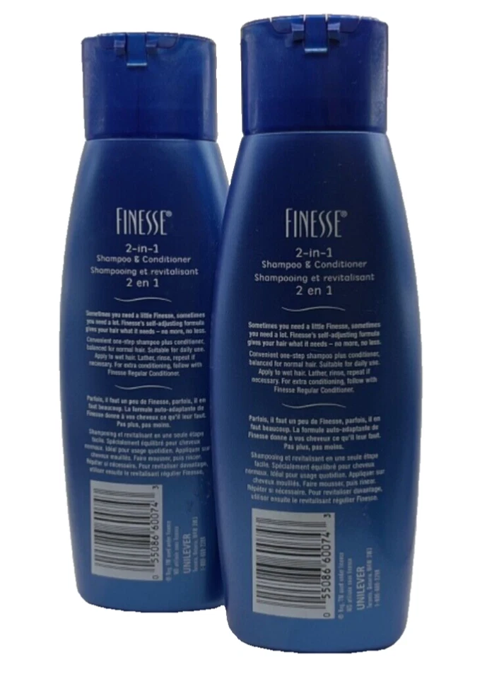 (2) Vintage Finesse 2 in 1 Shampoo & Conditioner - 300 ml - Image 2 of 2