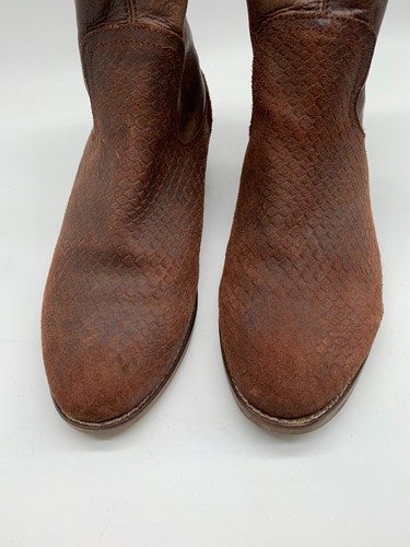 Call It Spring ankle boots 41 8 VGC brown suede leather heels - Picture 5 of 13