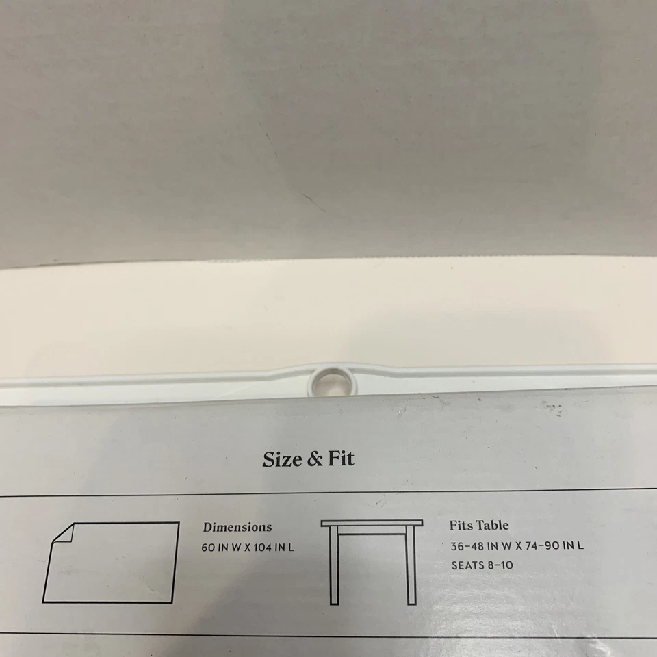 Threshold Tablecloth GRAY 60x104 New In Package! - Image 4 of 4