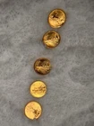 Lot of 5 1998 1/10 oz Gold Eagles 1/2 Ounce Fine Gold. NO RESERVE