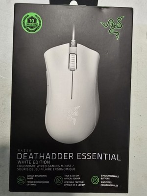 New Razer Deathadder Essential Gaming Mouse White