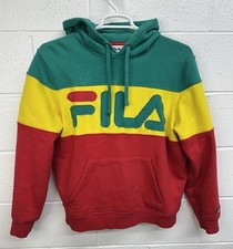 Fila Mens Flamino Logo Comfy Color Block Hoodie / Men  s Medium